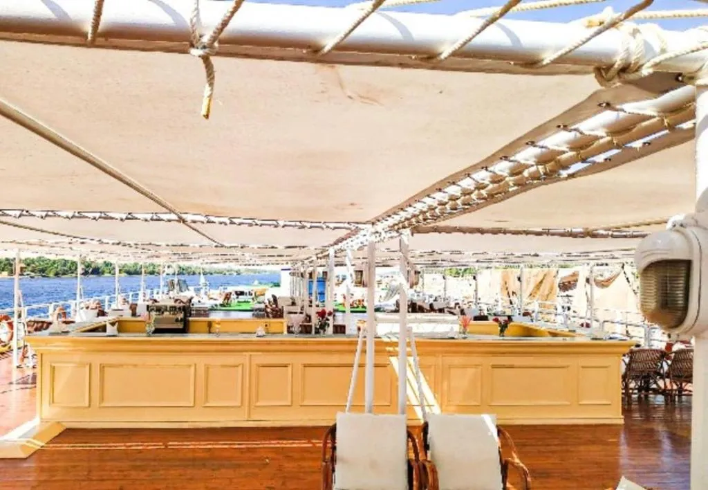 Sun deck of the MS King Tut I Nile Cruise Nile cruise